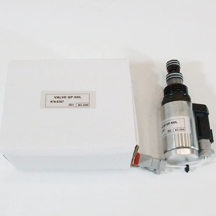 SUNORO Excavator Spare Part VDC12 NO.2560 474-9387 SOLENOID VALVE Machinery Parts 972H 4749387