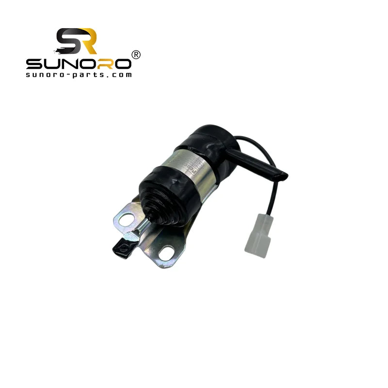 SUNORO Engine Fuel Stop Solenoid 052600-1001 for Ku-bota Fuel Shut-Off Solenoid 052600-1001 12V Fuel Shut Off Solenoid