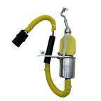 SUNORO Excavator Part Engine Fuel Shutdown Stop Solenoid Shutoff Solenoid 4942879 24V for 6CT8.3 YC