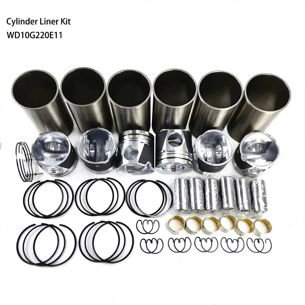 Spot Goods Cylinder Liner Kit for WEICHAI WD10G220E11 Diesel Engine Spare Parts Construction Machinery for Excavator Repair