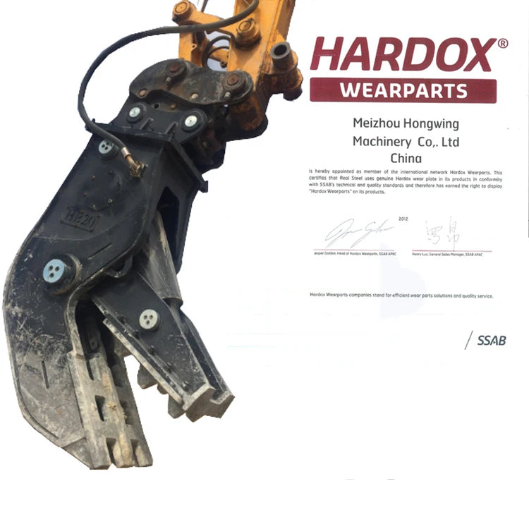 Hydraulic Jaw Pulverizer Concrete Crusher Cutter Shear With Rotary Rotating for Excavator Frontal Crushing Shear