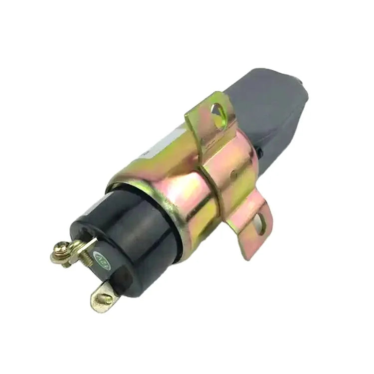 24V Stop Solenoid Valve 3864274 Diesel Fuel Pump Shut Off Solenoid Valve for Cu-mmins Excavator E70B