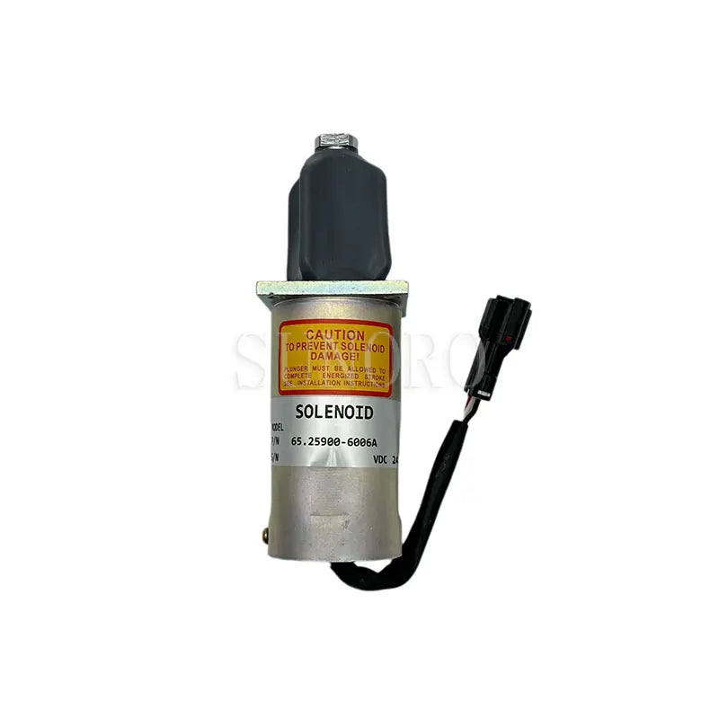 24V Shutoff Solenoid Engine Stop Solenoid Valve 65.25900-6006A 6525900-6006A for D1146T P158LE P180LE P222LE