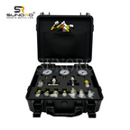 All Models Hydraulic Pressure Test Coupling Kit With 3 Gauges 3 Test Hoses 11 Couplings and 12 Tee Connectors Pressure Gauge Kit