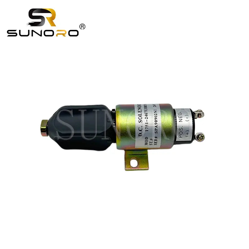 Excavator Engine SA-3766-T 24V Fuel Cut-off Solenoid Valve 1751-24E7U1B1S5A 3864274