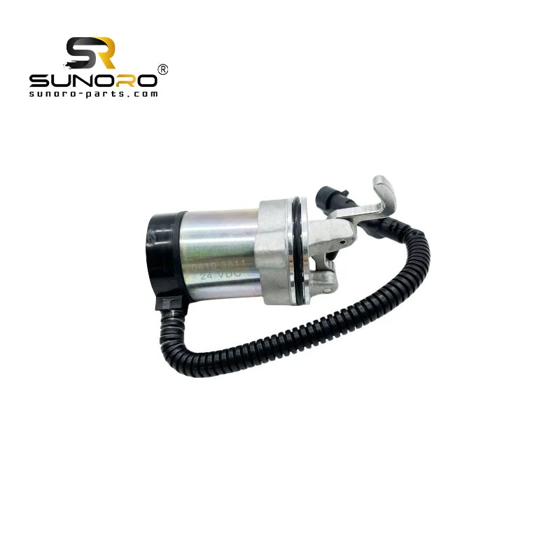 SUNORO High Quality 24V Fuel Shutoff Solenoid 04103811 for D-eutz Engine 0410 3811 24v Fuel Shut Off Solenoid