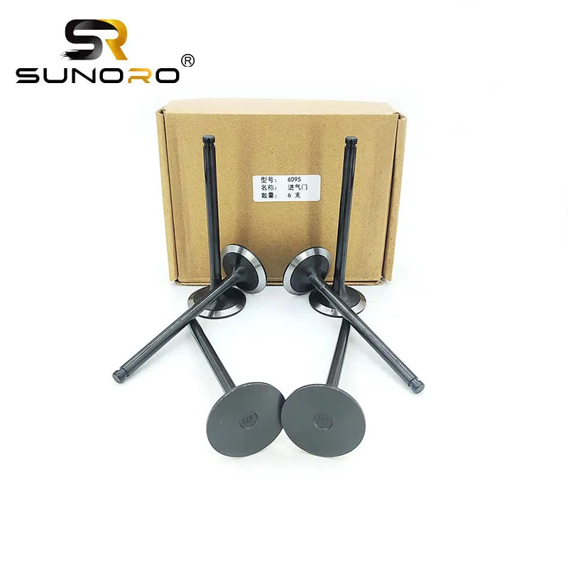 SUNORO Diesel Engine 6D95 Engine Valve in 6209-41-4110 EX 6209-41-4210 Intake and Exhaust Valve