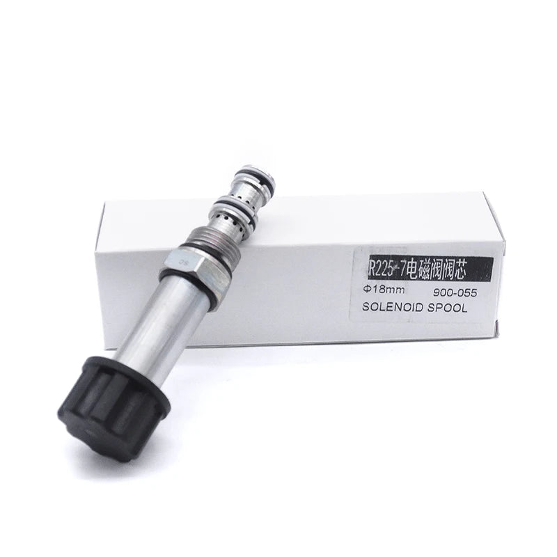 SUNORO Factory Price Excavators Electric Spare Parts Hydraulic Solenoid Valve Spool for R225-7 18mm