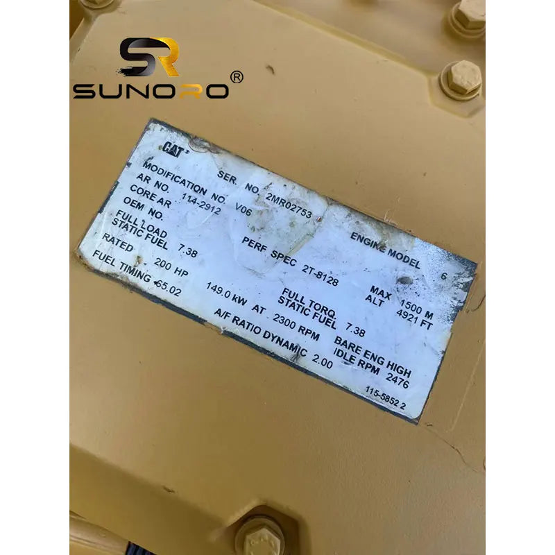 SUNORO High Quality Engine 3066 3116 3304 3306 3406 3408 C7 C13 C15 C18 325c Machinery Engine Assembly for Caterpillar Excavator