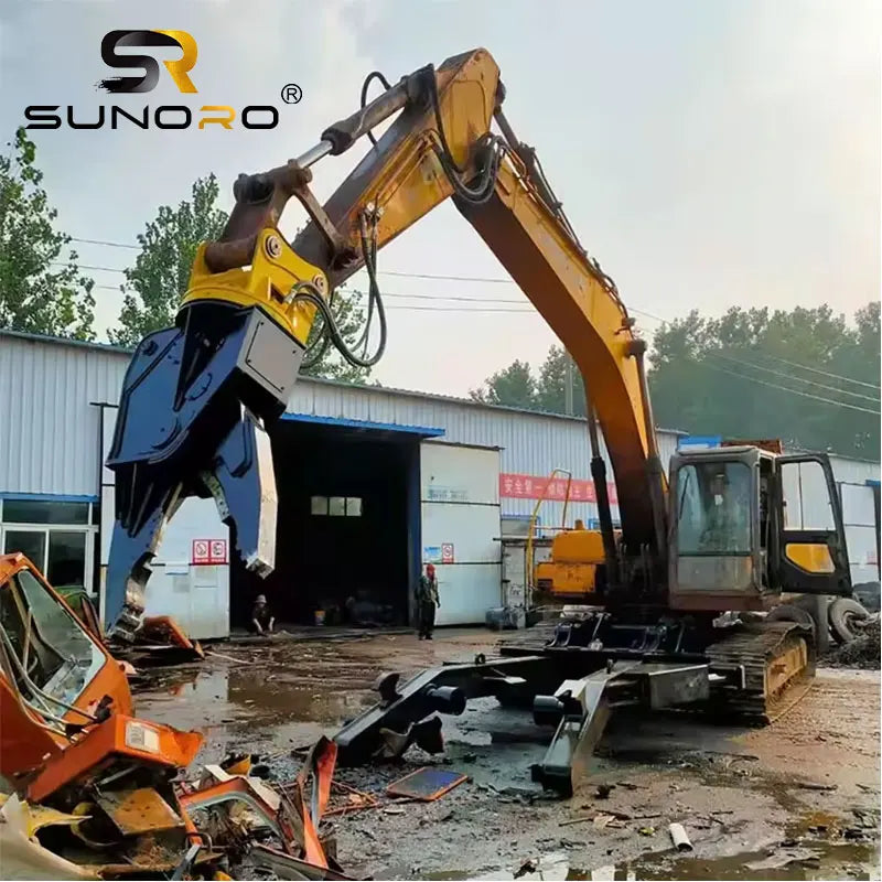Mounted Hydraulic Rebar Cutter Shear 40t/45t Excavator Shear Demolition Scrap bar Cutting Excavator
