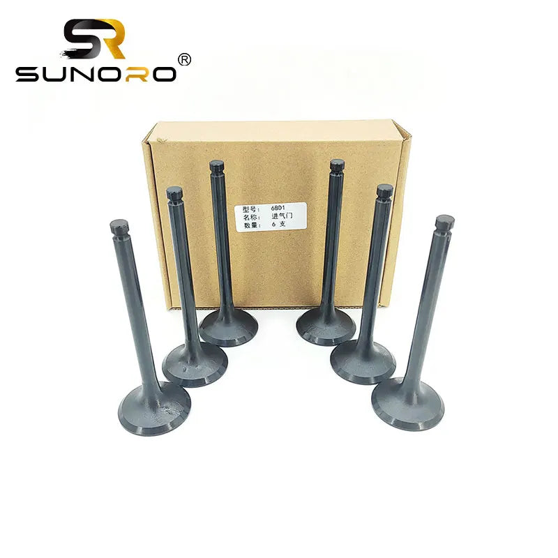 Excavator for Isuzu Engine Intake Valve Parts 6BD1 Diesel Engine Cylinder Block Cylinder Head 1-12551139-5 Construction