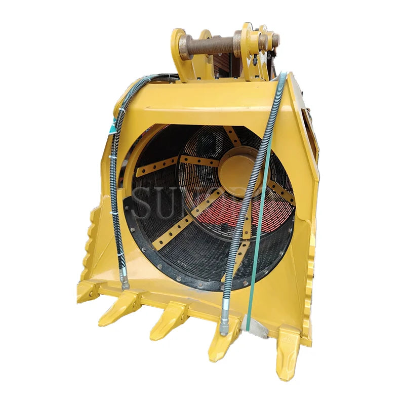 Rotating Sieve Bucket Excavator Attachments Customizable Rotary Screen Sieve Bucket