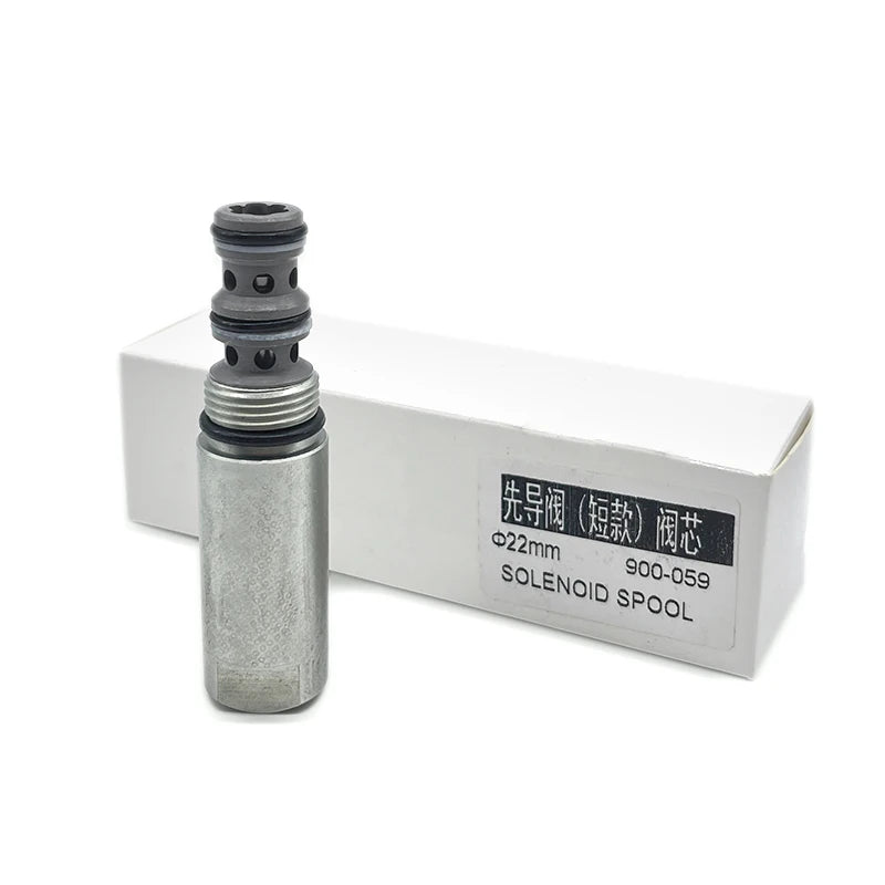 SUNORO Factory Price Excavators Electric Spare Parts Hydraulic Solenoid Valve Spool for Pilot Valve Short 22mm