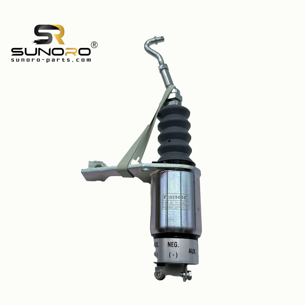 SUNORO New Fuel Shut Off Solenoid 24V SA-3765-24 Shutoff Solenoid 24V Stop Solenoid SA-3765-24 for  Engine