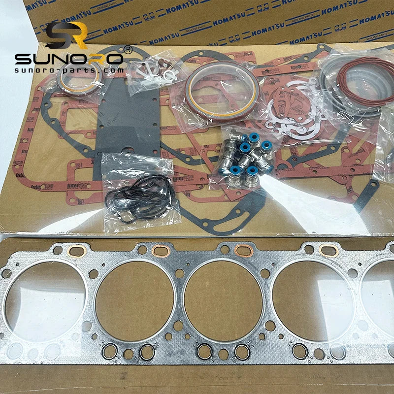 6743-K1-1100 6D114 PC300-8 Engine Full Gasket Kit Overhaul Gasket Set Rebuild Kit Repair Kit 3900230 3800558 4025271 3800750