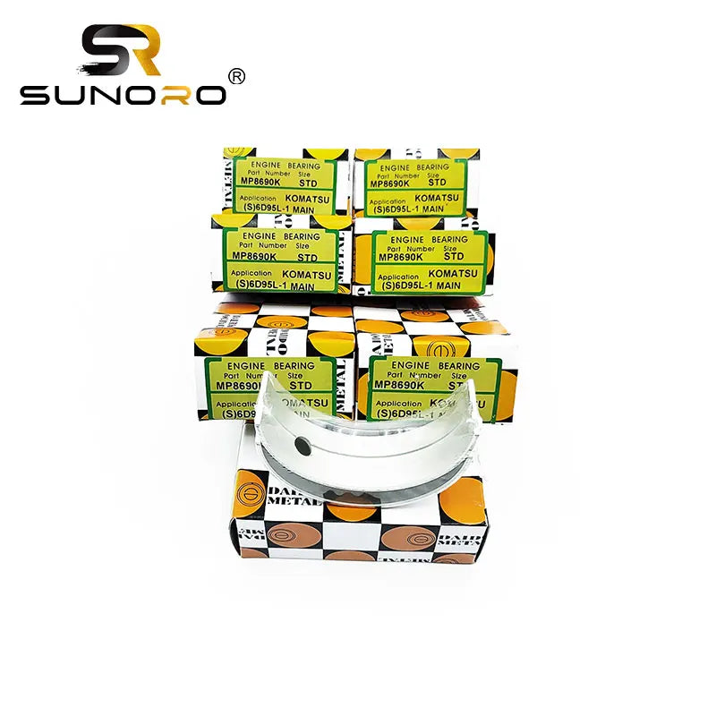 RP8690K MP8690K 4D95 6D95 Crankshaft Bearing Set 6204-21-8100 4D95 Big End Bearing 6204-31-3400 4D95 Thrust Washer 6204-21-8600