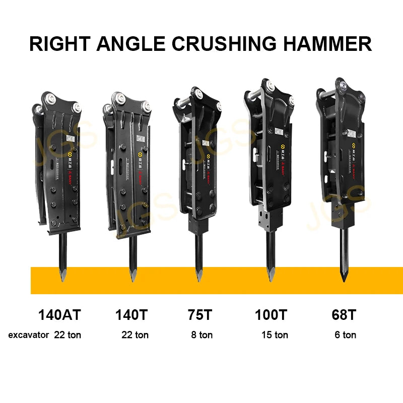 Breaker Box Type Hydraulic Breaker Hammer Excavator Attachments for 2 6 8 15 22tons Excavator Rock Breaker