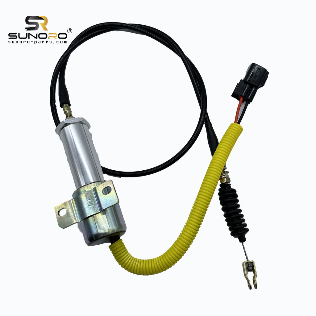 SUNORO High Quality Excavator Parts 11N6-66090 24V Shutoff Flameout 11N6-66090 Stop Solenoid Valve Suitable for R215-9