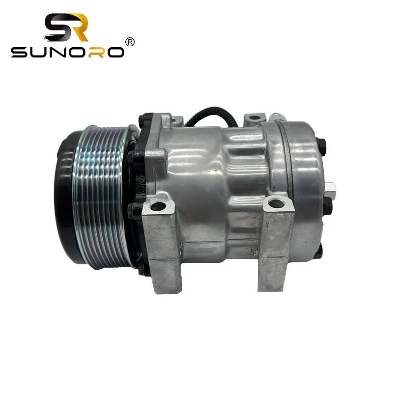 SUNORO Excavator Parts AC Conditioning Compressor 569-07-88122 for Sanden SD7H13 Wheel Loader WA500-7 WA500-8