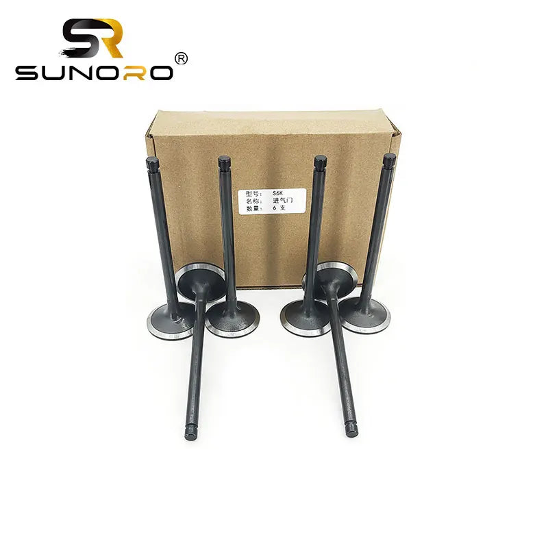 S6K S6KT diesel Engine Block Cylinder Head Intake Valve Exhaust Valve for Mitsubishi Engine Parts 36701-00601 5I-7738 5I-7739