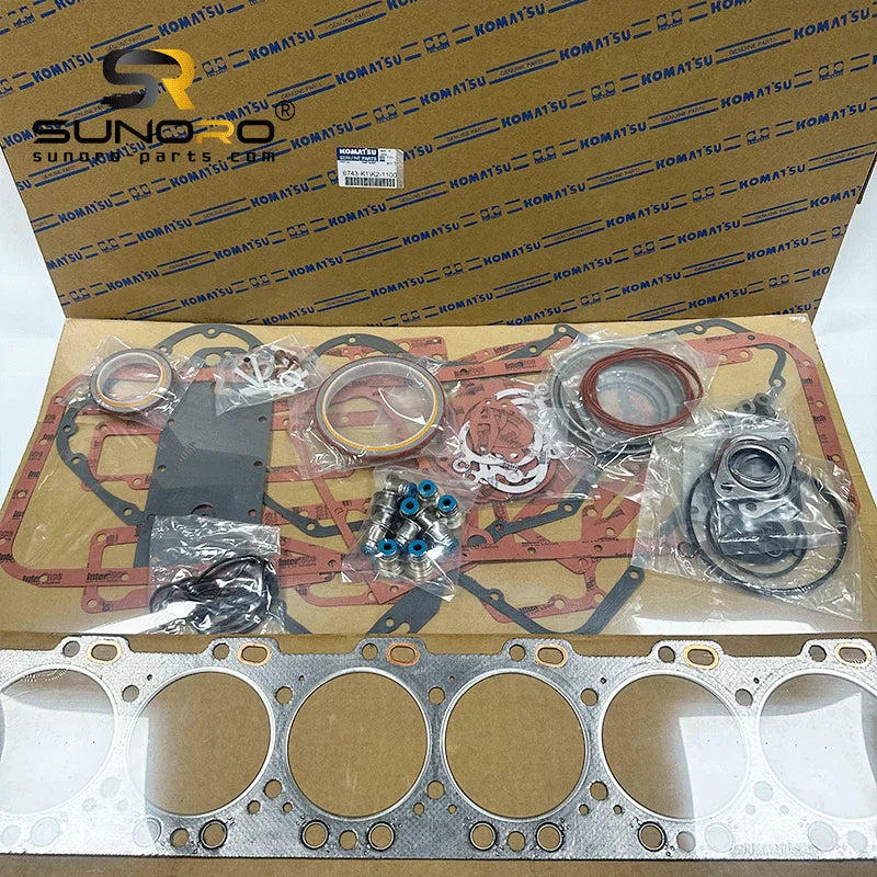 6743-K1-1100 6D114 PC300-8 Engine Full Gasket Kit Overhaul Gasket Set Rebuild Kit Repair Kit 3900230 3800558 4025271 3800750