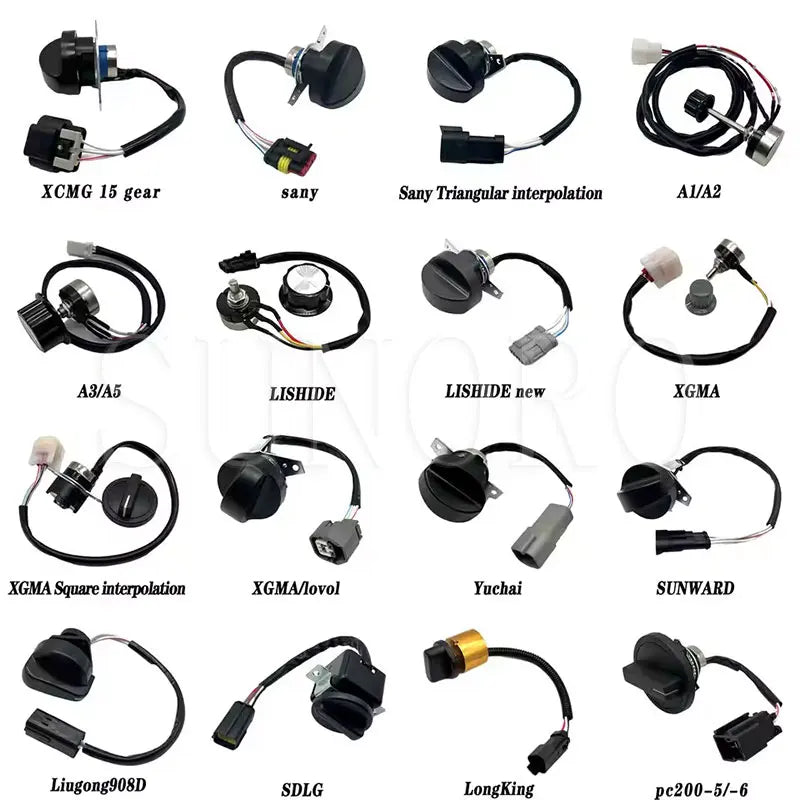 Excavator Ignition Starter Switch 08086-20000 08086-30000 22B-06-11910 for PC200-7 PC200-8 PC360-7 PC450-8