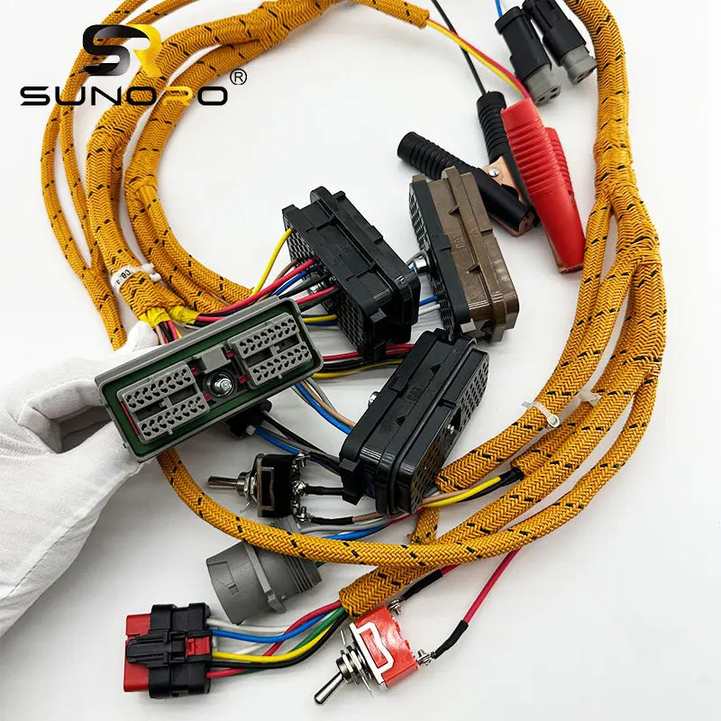 SUNORO Excavator 320C/D Engine Comprehensive Test Wiring Harness Diagnostic Cable 296-4617