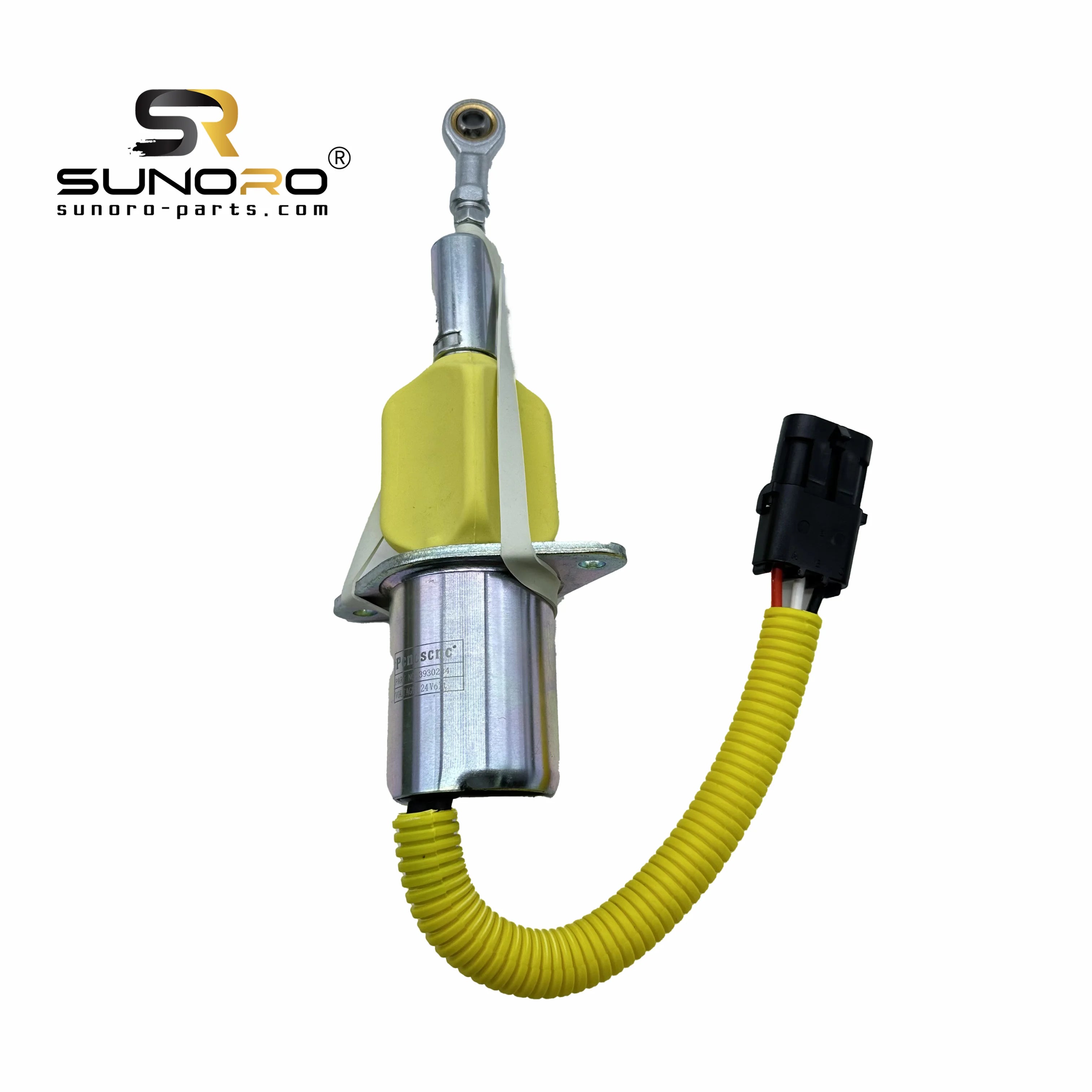 SUNORO High Quality Stop Valve 24v 3930234 Flameout Solenoid Valve 3930234 24V Fuel Shut Off Solenoid Suitable for R305-7 Engine