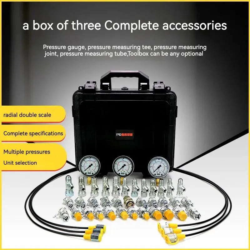 SUNORO High Quality Excavator Fuel Hydraulic Pressure Gauge Pressure Gas Pressure Portable Test Kit for Sale