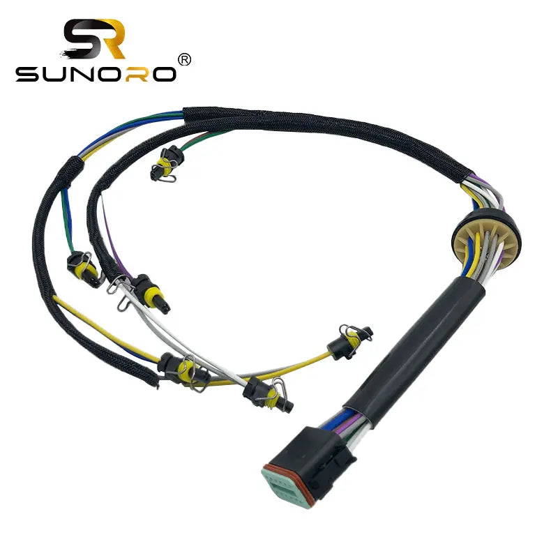 SUNORO Excavator Standard Size E324D E325D E329D E323D C7 Nozzle Harness Engine Injector Harness 222-5917 for Excavator