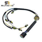 SUNORO Excavator Standard Size E324D E325D E329D E323D C7 Nozzle Harness Engine Injector Harness 222-5917 for Excavator