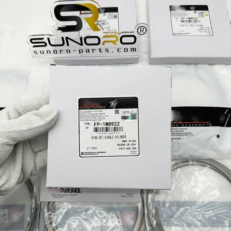 Excavator 1343761 1644187 1723284 Piston Ring One Cylinder Combo for C15 3406 Engine 134-3761 164-4187 172-3284