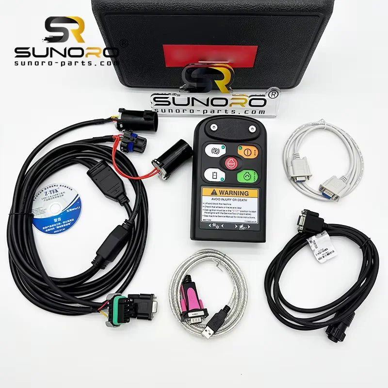 Wooden Sliding Loader Excavator Wire Harness Analyzer Diagnostic Kit (RST) Diagnostic Tool and CF53 Laptop