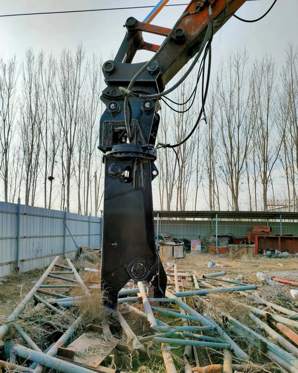 SUNORO Hydraulic Excavator Scrap Metal Shear Hydraulic Demolition Crusher Scrap Eagle Shear