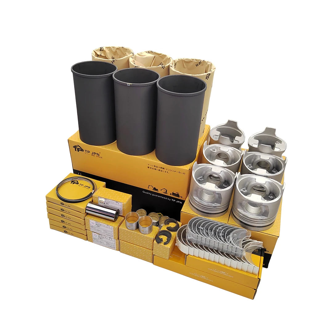 High Quality for Isuzu 6HK1 Excavator Spare Parts Engine Cylinder Liner Kit Motor Overhaul Rebuild Kit 4HK1 4BG1 6BG1Pisto