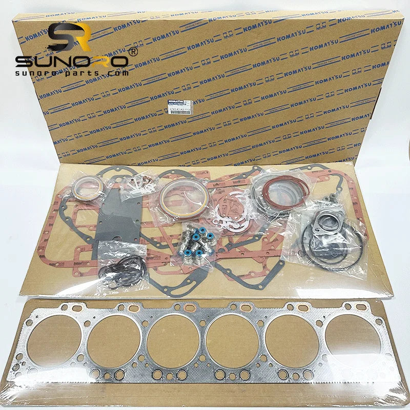 6743-K1-1100 6D114 PC300-8 Engine Full Gasket Kit Overhaul Gasket Set Rebuild Kit Repair Kit 3900230 3800558 4025271 3800750