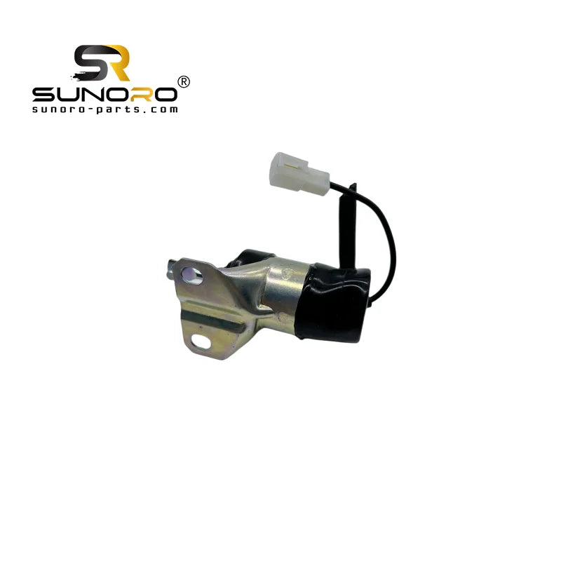 SUNORO Engine Fuel Stop Solenoid 052600-1001 for Ku-bota Fuel Shut-Off Solenoid 052600-1001 12V Fuel Shut Off Solenoid