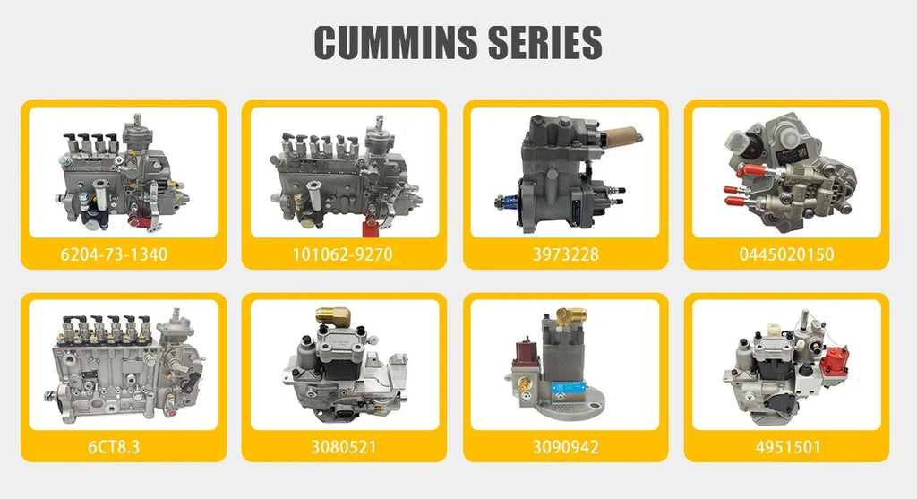 Fuel Injection Pump for CUMMINS 6204-73-1340 101405-3350 101062-9270 3973228 0445020150 0402066741 3080521 3090942  4951501