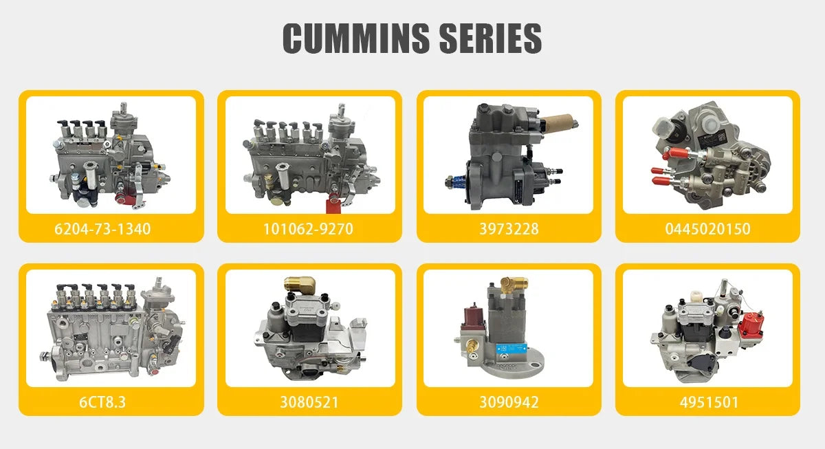 Fuel Injection Pump for CUMMINS 6204-73-1340 101405-3350 101062-9270 3973228 0445020150 0402066741 3080521 3090942  4951501
