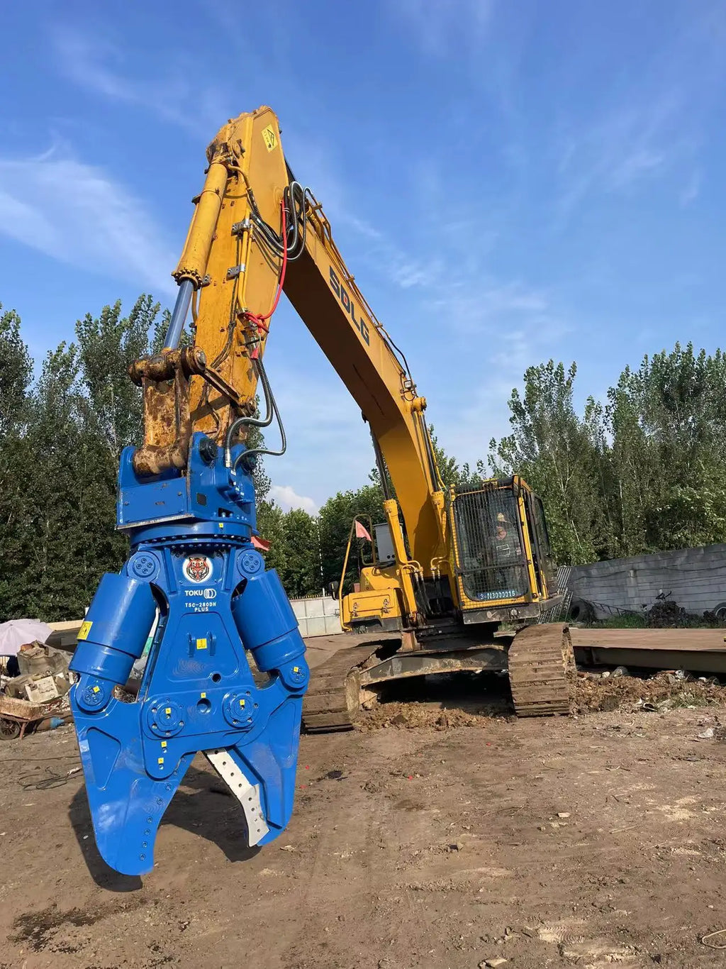 SUNORO Factory Supplier New Brand Blue Steel Structure Shear Excavator Hydraulic Shears