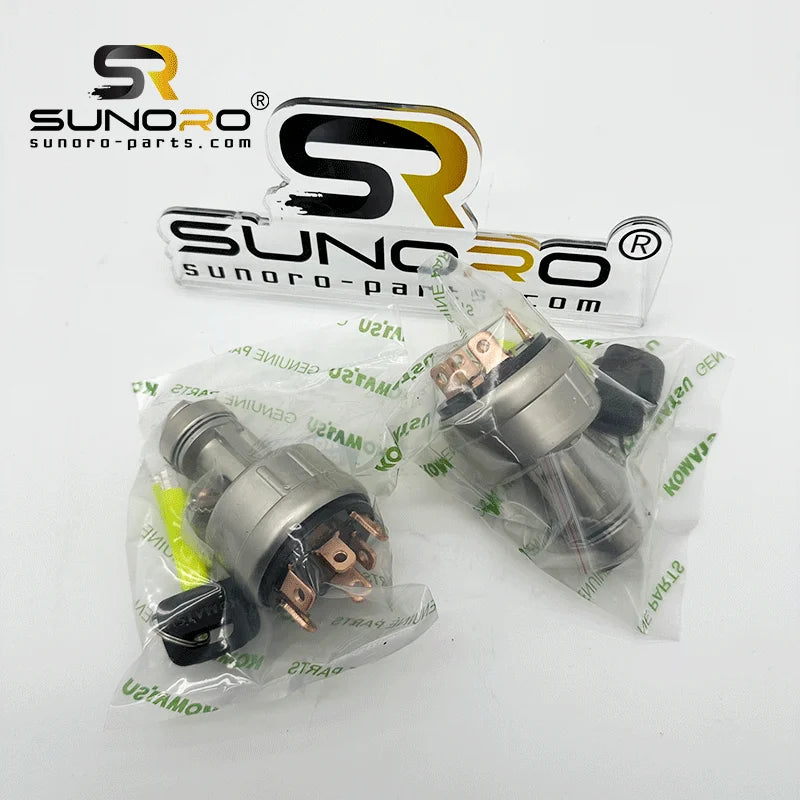PC200-7 PC400-8 D37EX-22 Excavator Ignition Start Switch With Ignition Key 08086-20000 22B-06-11910