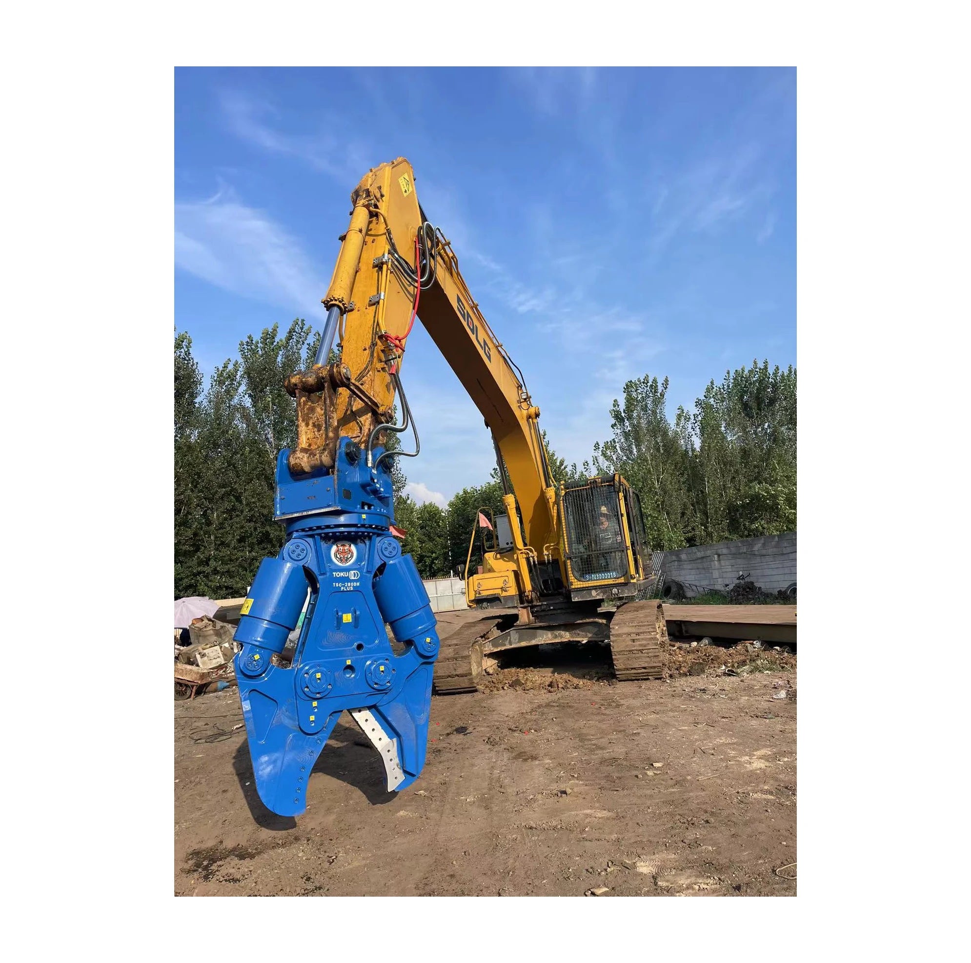 SUNORO Factory Supplier New Brand Blue Steel Structure Shear Excavator Hydraulic Shears