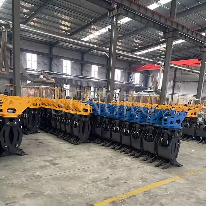 OEM Factory Price Excavator Attachments Log Grab Demolition Steel Scrap Grapple Hydraulic Rotating Wood Rock Stone Grapple