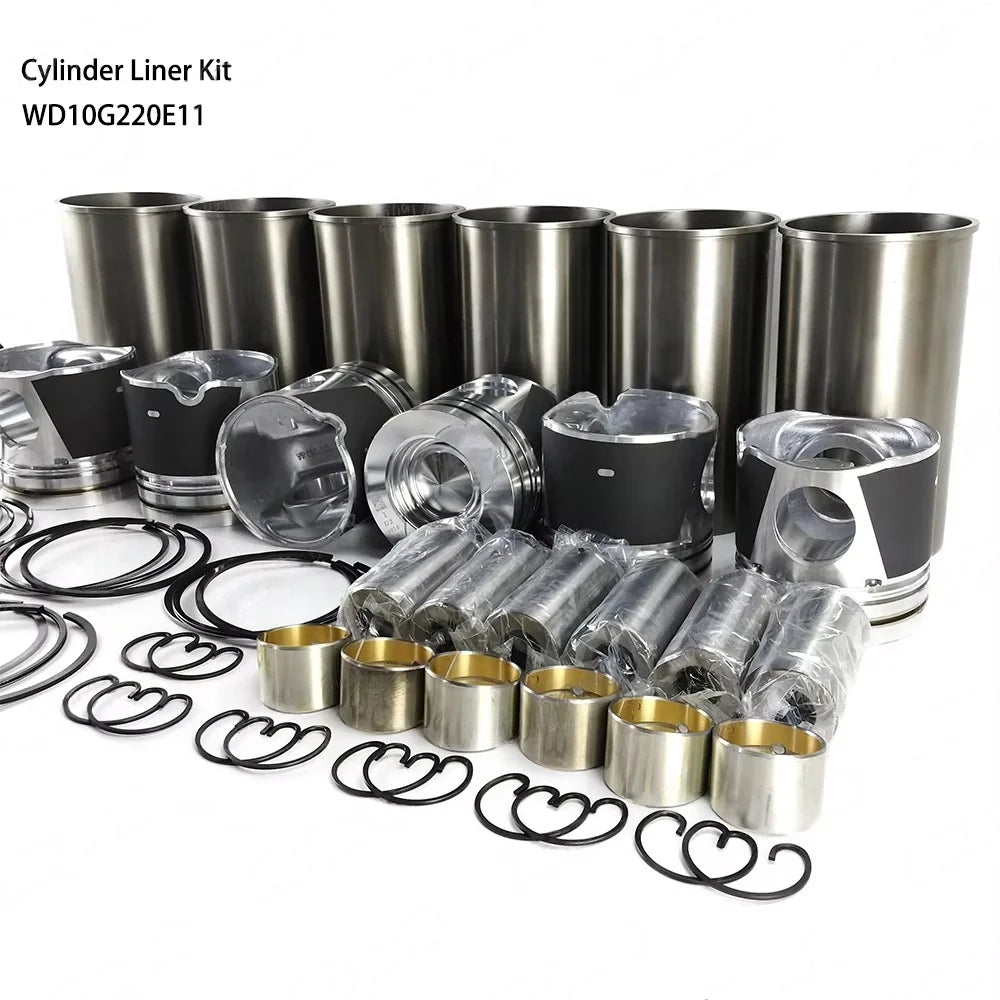 Spot Goods Cylinder Liner Kit for WEICHAI WD10G220E11 Diesel Engine Spare Parts Construction Machinery for Excavator Repair