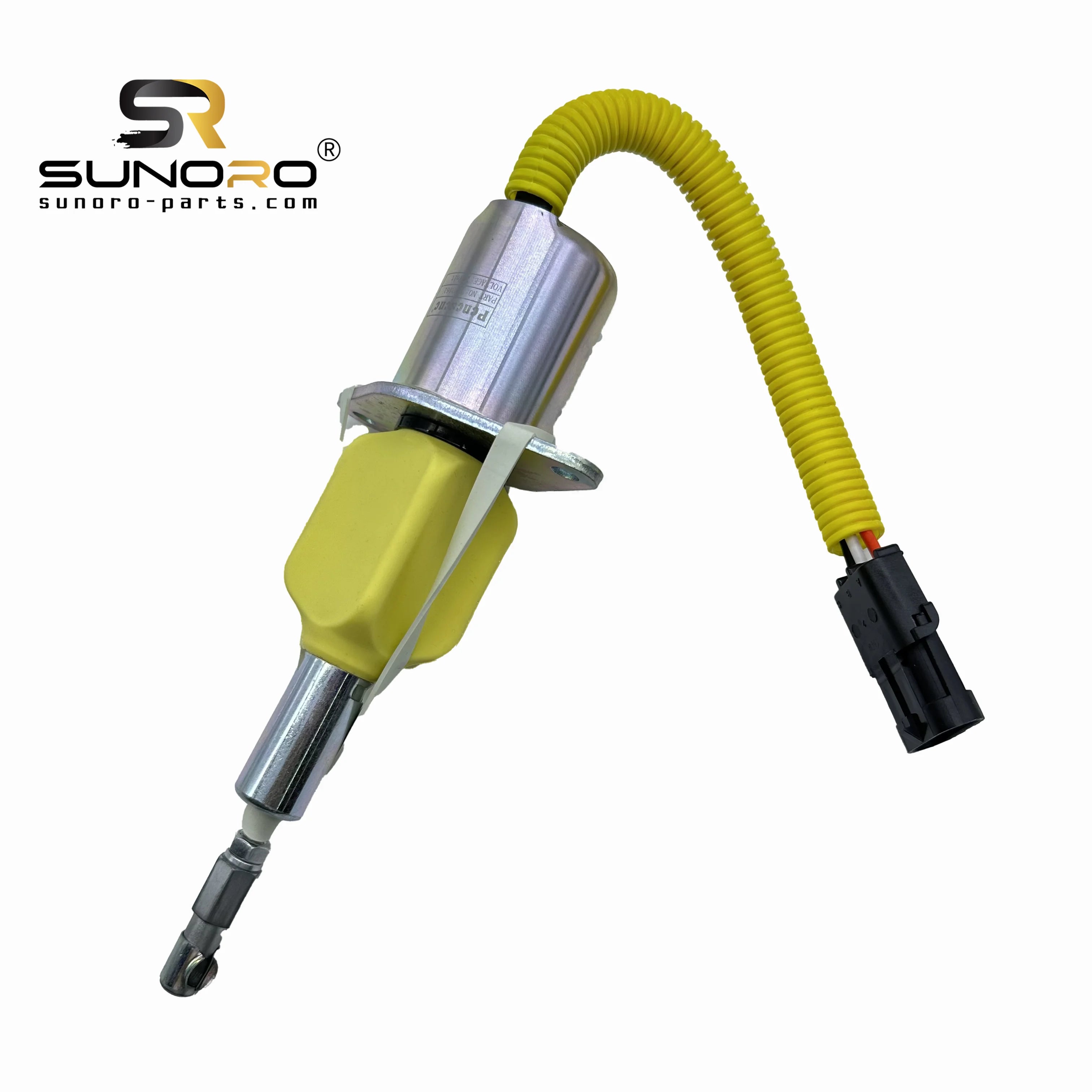 SUNORO High Quality 3928161 R290 24V Diesel Fuel Shut Solenoid 24V 3928161 Cut Off Solenoid Valve for Excavator R290