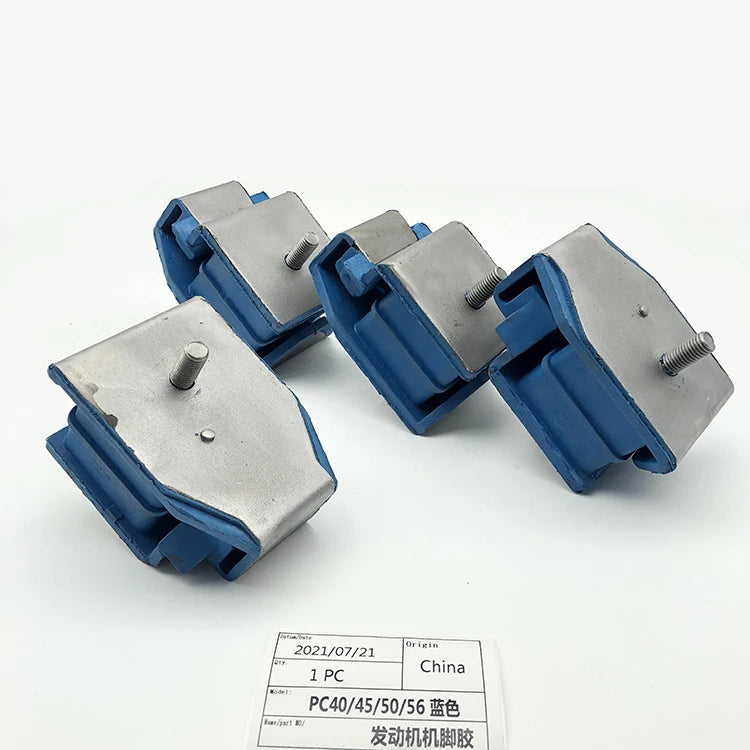 SUNORO High Quality Engine Mounting  Blue Rubber Cushion Feet Bumper for PC40-45-50-56 Excavator Part