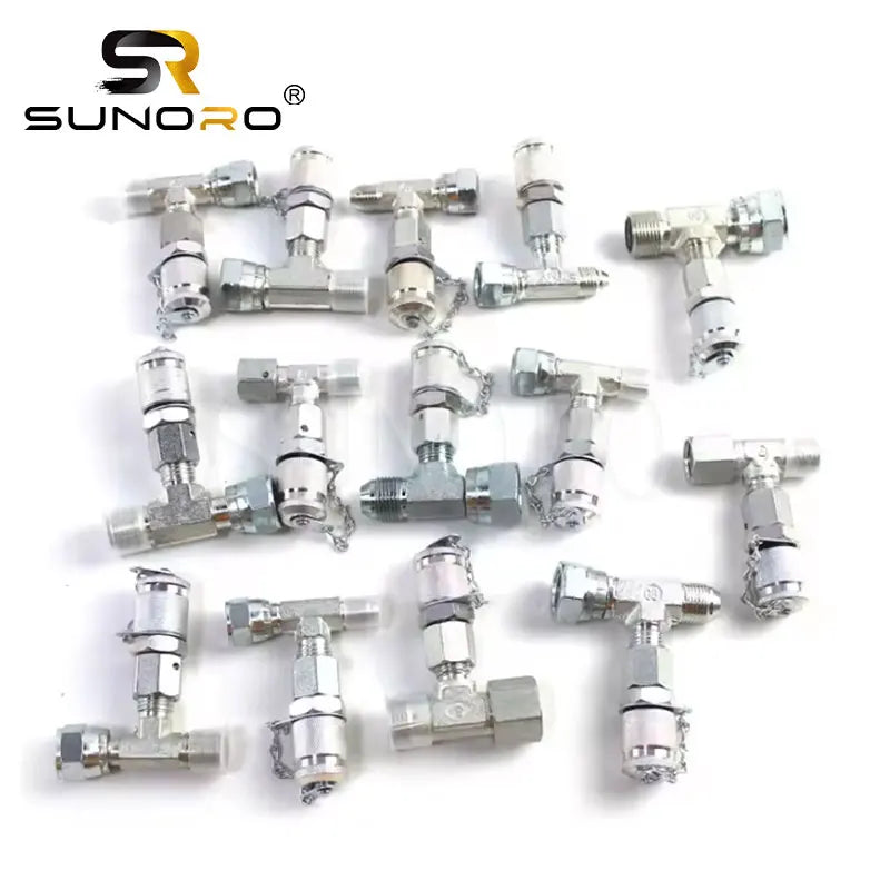 Diagnostic Tool 5 Gauges 5 Test Hoses 13 Couplings and 14 Tee Connectors Double Layer Excavator Hydraulic Pressure Test Tool