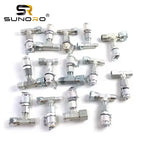 Diagnostic Tool 5 Gauges 5 Test Hoses 13 Couplings and 14 Tee Connectors Double Layer Excavator Hydraulic Pressure Test Tool