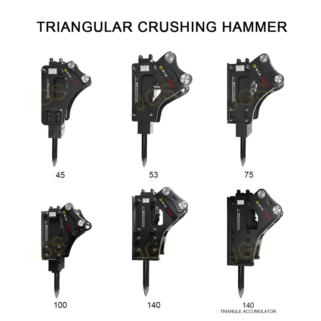 Excavator Hydraulic Breaker Hammer Silence Open Type Rock Concrete Stone Breaker for Excavator Attachments