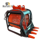 2-4 Ton Soil Screening Rotary Bucket Excavator Attachment Sieve Bucket Is Used for Screening and Sorting Stone Chips